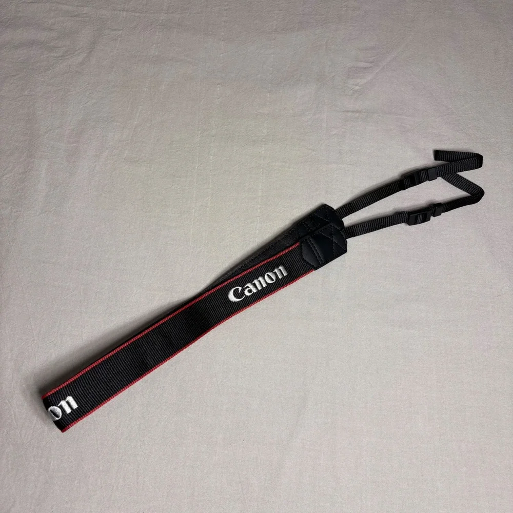 Canon‎ EOS R8 Camera Neck Strap ER-EOS R8 Black Red Genuine New C46-2939-000
